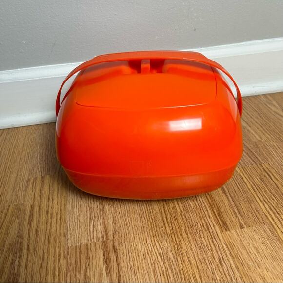 Vintage Mid Century Modern Picnic Master Orange Picnic Kit - Picture 2 of 11